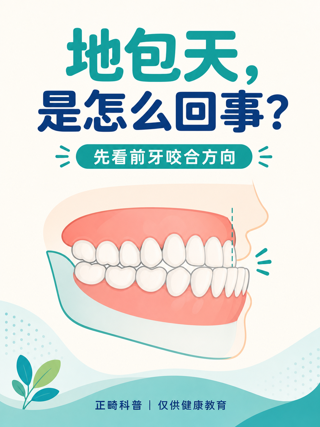 地包天是怎么回事?认识前牙反颌