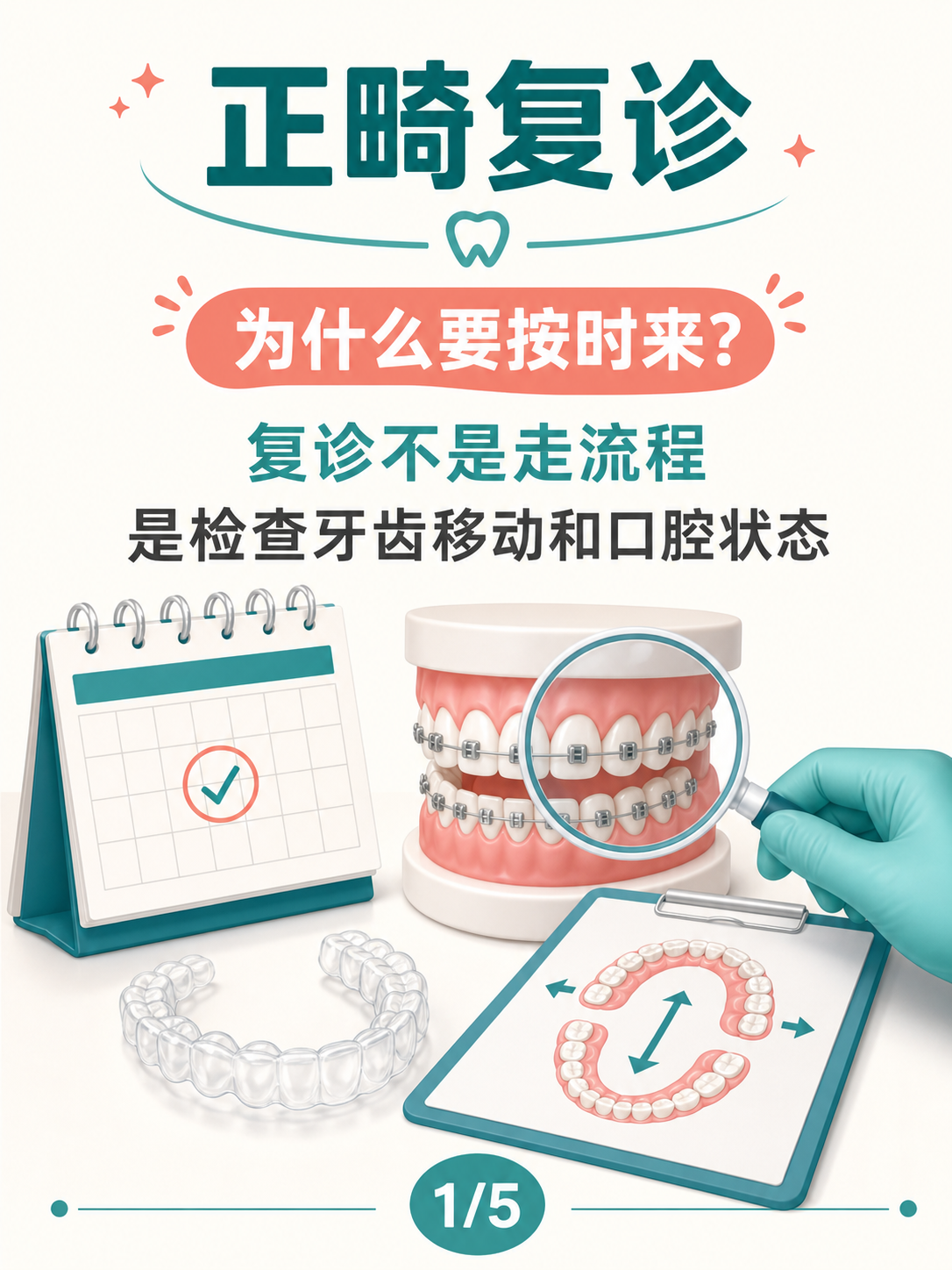 正畸复诊为什么要按时?