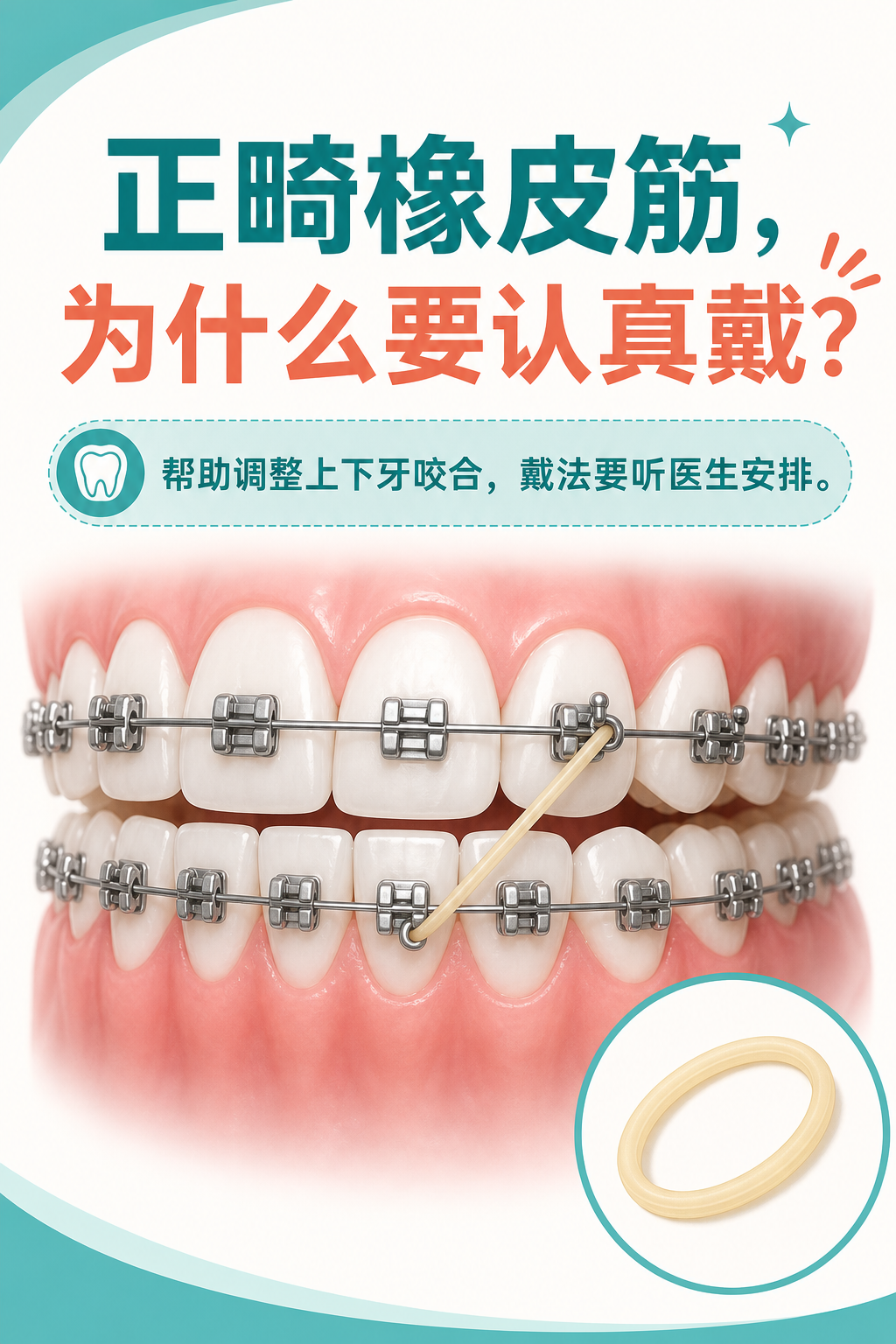 正畸橡皮筋,为什么要认真戴?