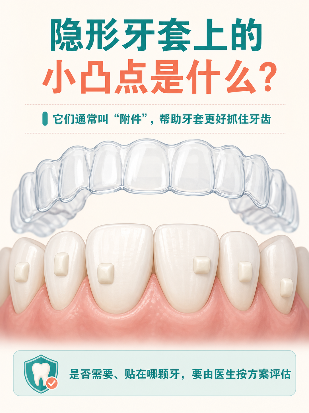 隐形牙套上的小凸点是什么?