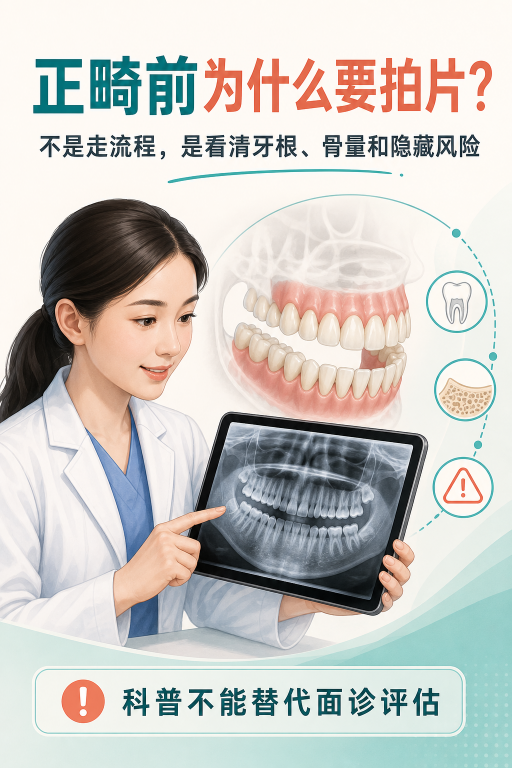 正畸前为什么要拍片?
