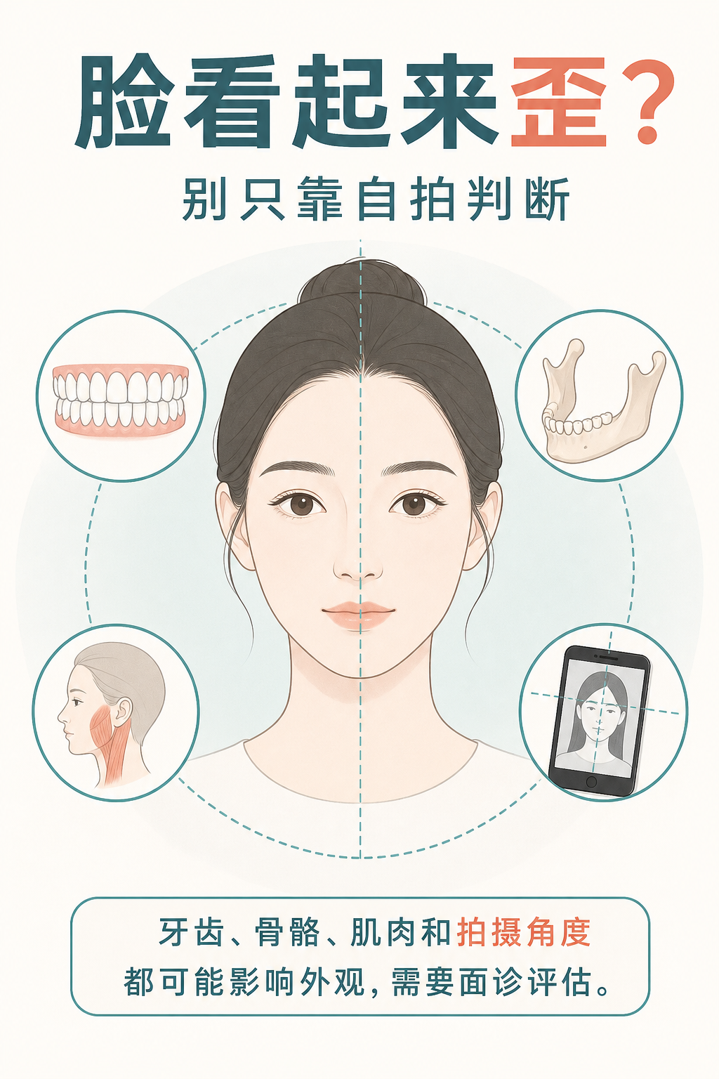 脸看起来歪,是偏颌吗?