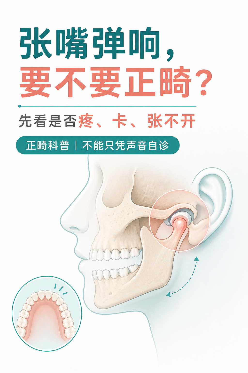 张嘴弹响,要不要正畸?
